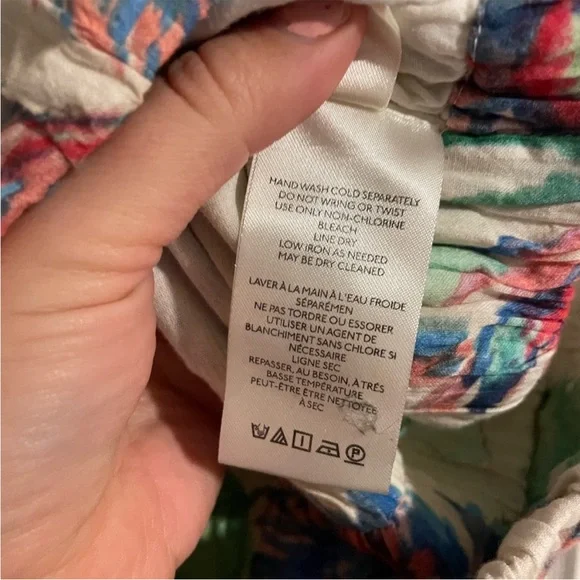 Anthropologie gathered cropped floral top - Picture 9 of 12